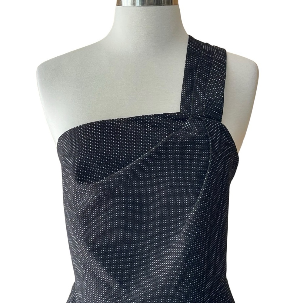 Amaya Arzuaga | Spanish Designer one shoulder black cocktail dress women XS EU38 - Picture 3 of 16